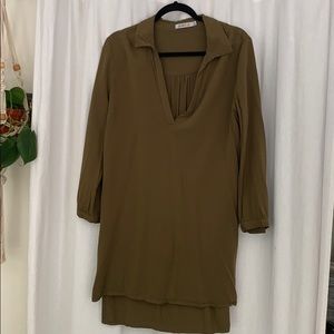 Olive Green Shirt Dress